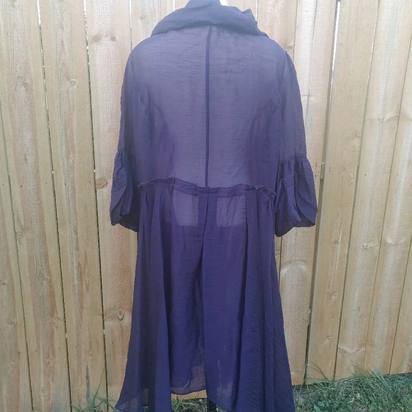 Design Today's Women Jacket Size 2XL Purple Big Collar - Picture 3 of 11